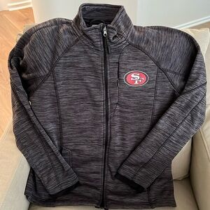 49ers full-zip jacket/sweatshirt. Warm!